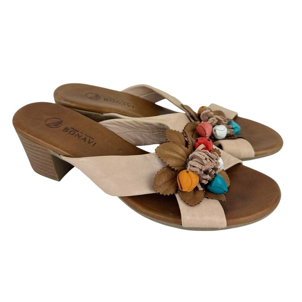 Bonavi Leather Heeled Sandal